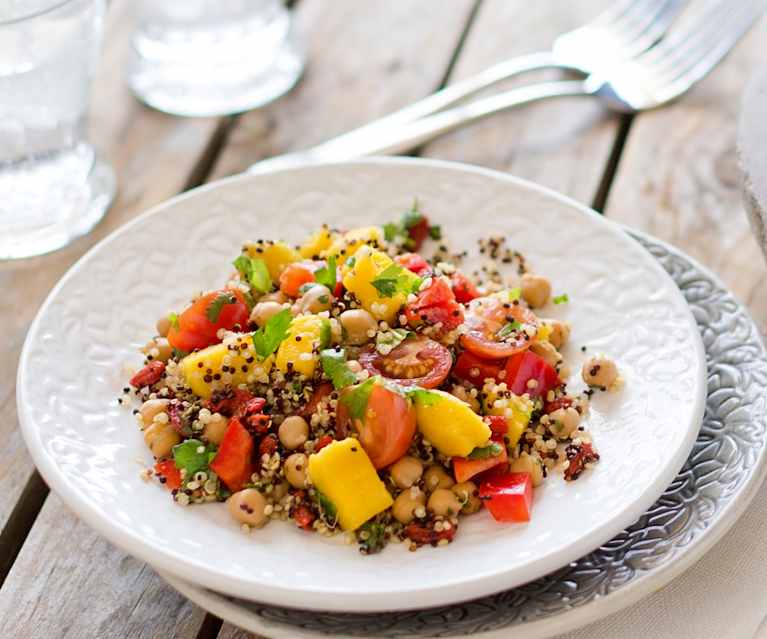 Salada de quinoa e manga Salada de quinoa e manga