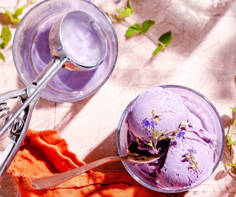 Glace à la violette