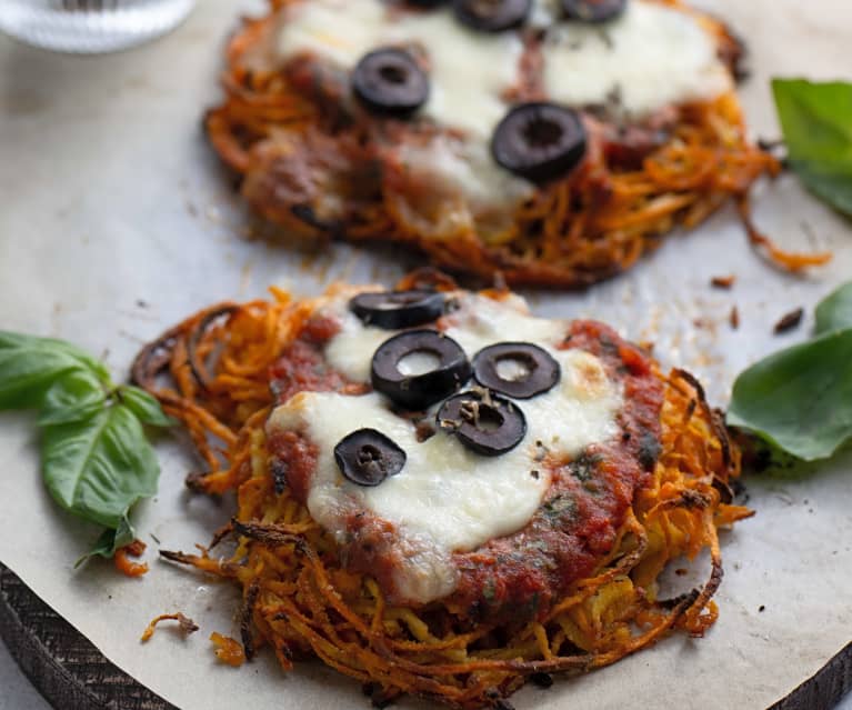 Pizza façon spaghetti de légumes