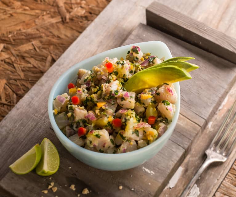 Ceviche aromatizado