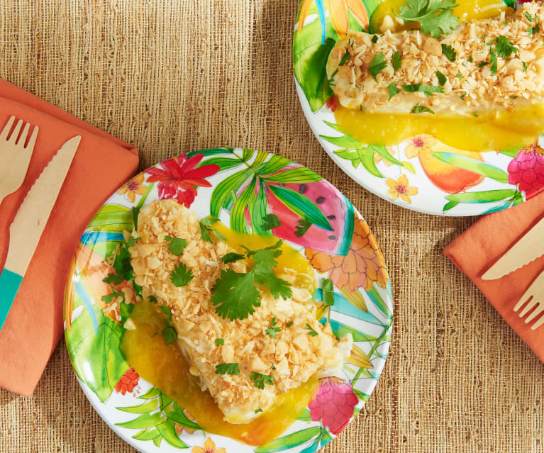 Macadamia Halibut with Mango Sauce - Cookidoo™– the official Thermomix® recipe  platform