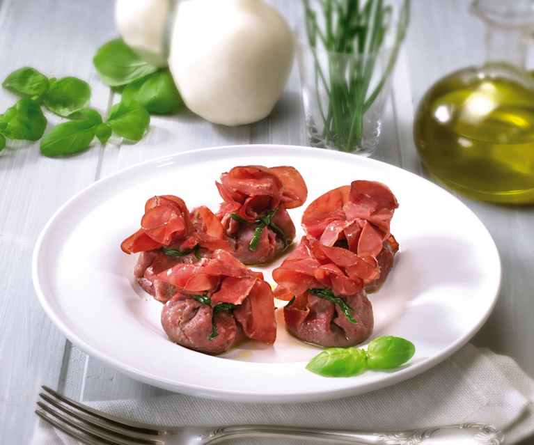 Fagottini di bresaola e scamorza al Varoma