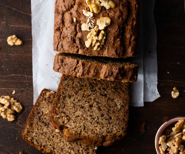 Gluten-free Date, Apple and Walnut Tea Bread