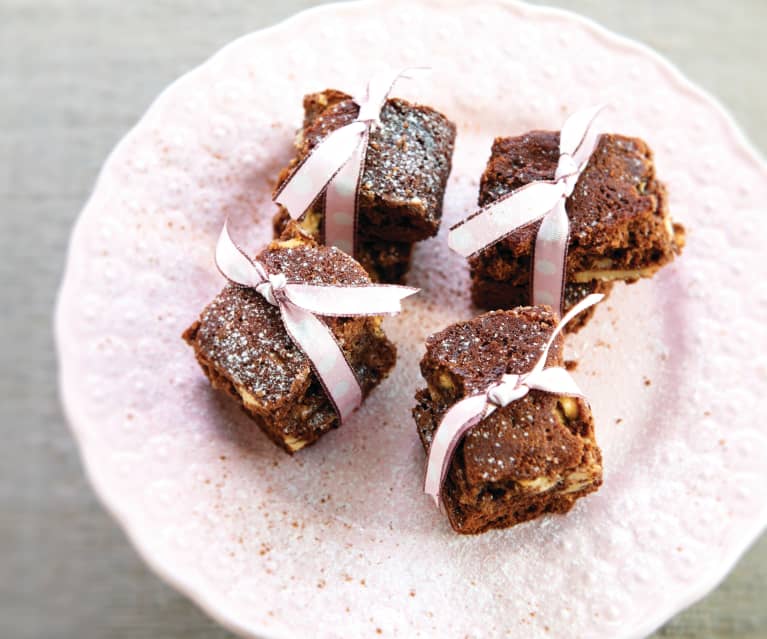 Brownies com chocolate branco