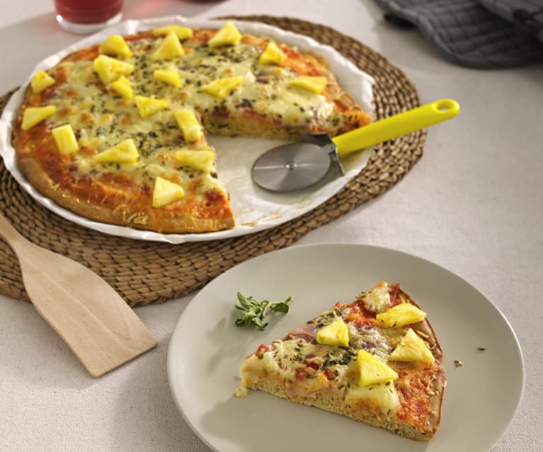 Pizza tropical sin gluten