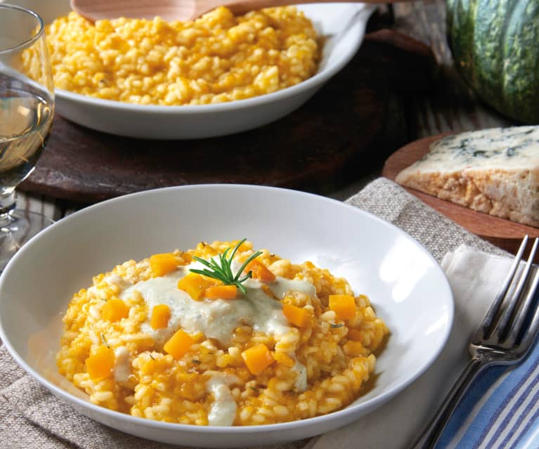 Risotto alla zucca e Roquefort