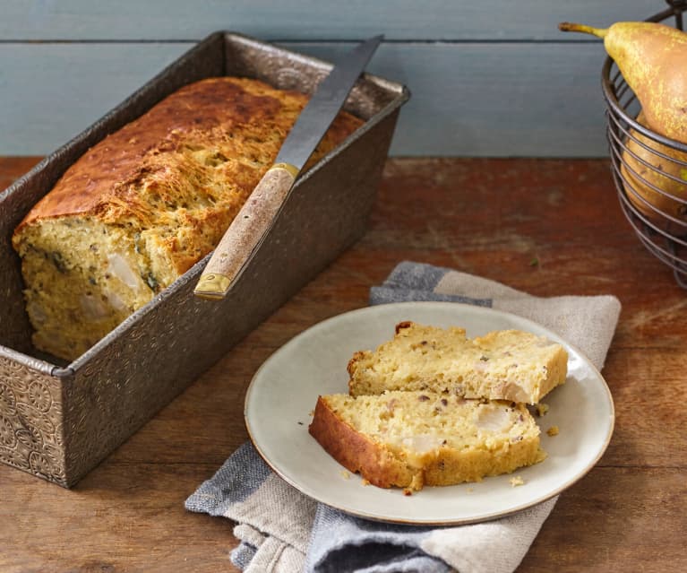 Cake au roquefort et aux poires