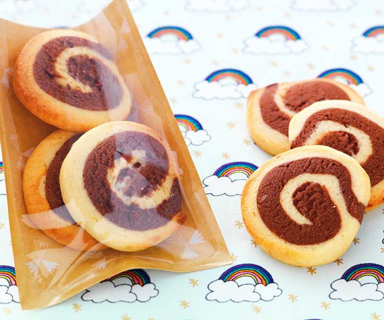 Biscuits spirales chocolat-vanille Biscuits spirales chocolat-vanille