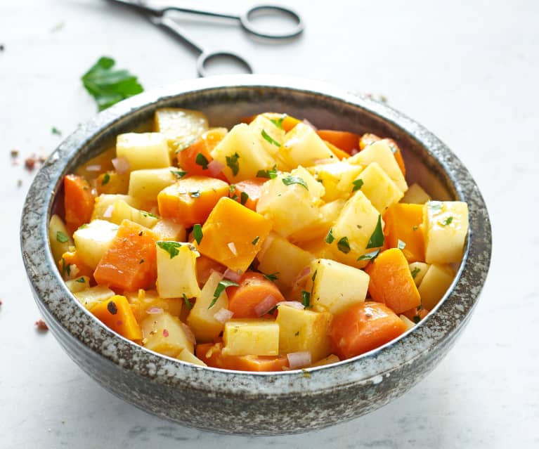 Salade de légumes à la vapeur