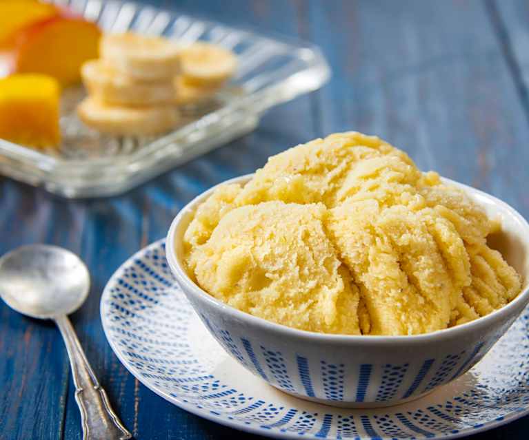 Sorbetto mango e banana Sorbetto mango e banana