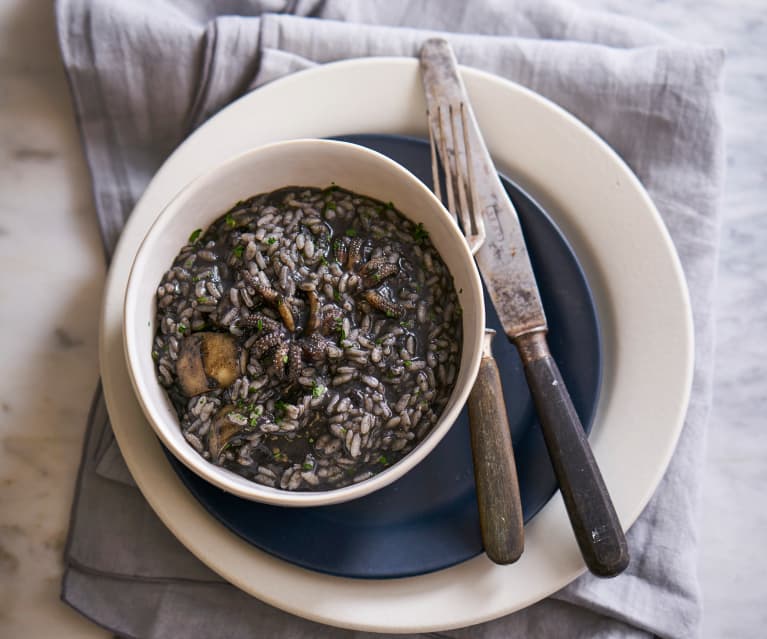 Risoto preto com chocos