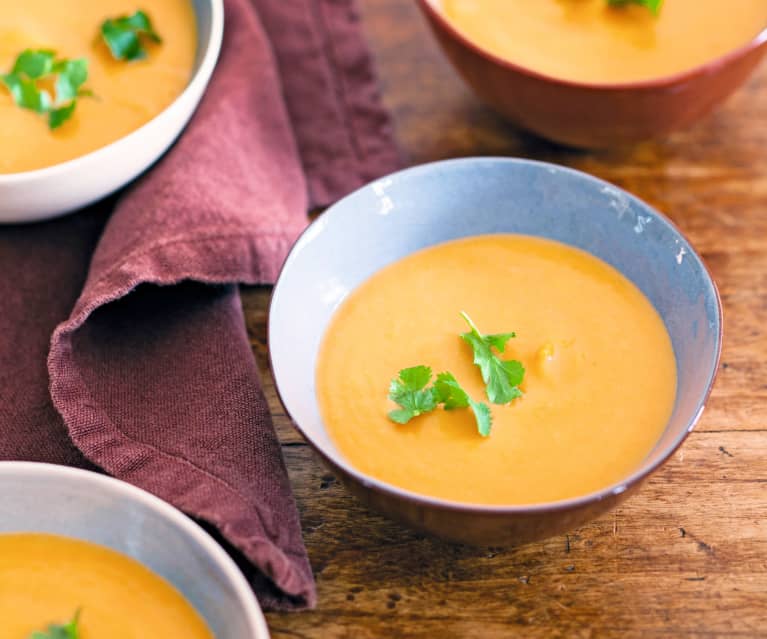 Soupe à la courge et au lait de coco