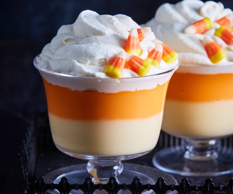 Candy corn pudding