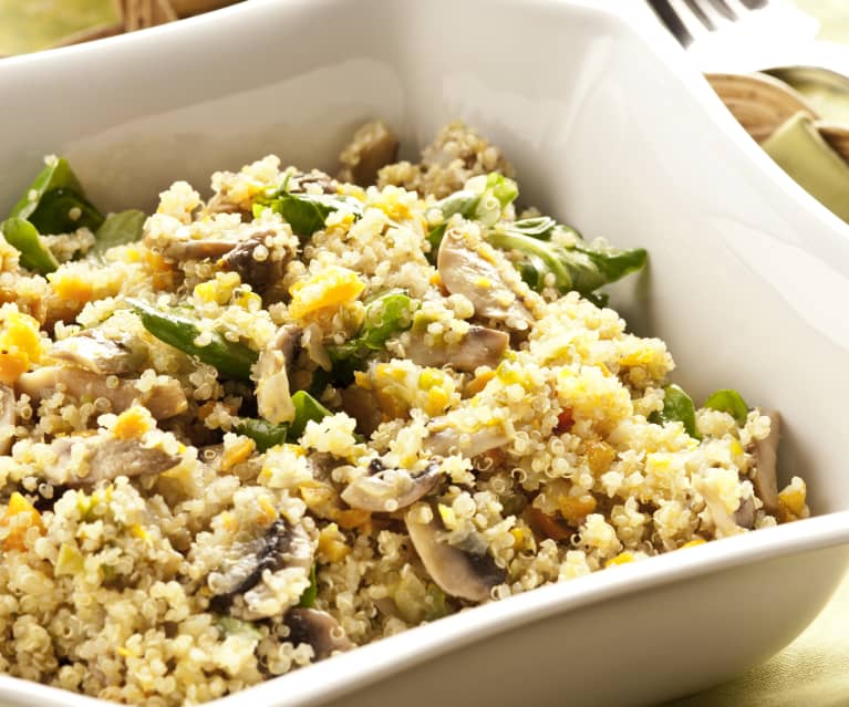 Quinoa con verduras salteadas