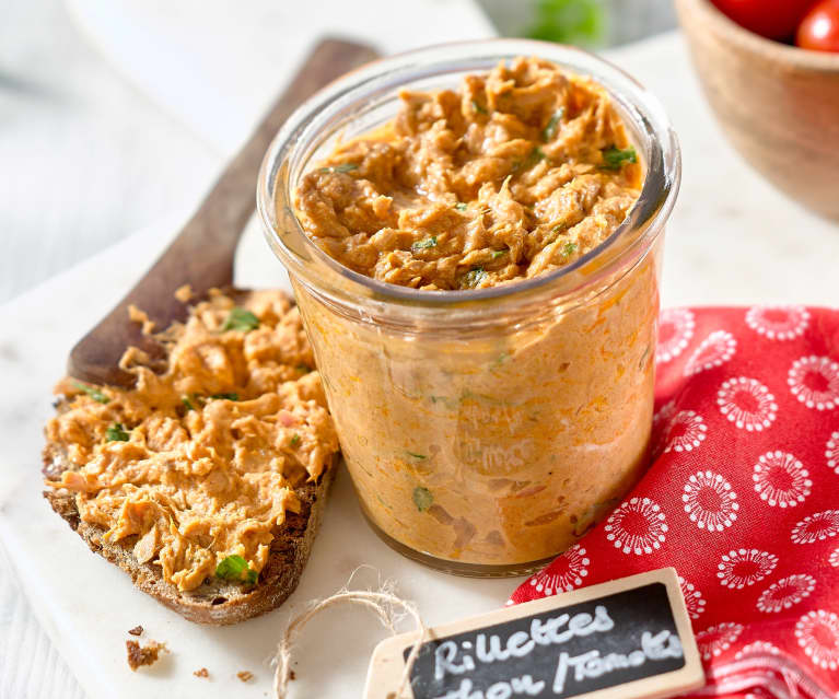 Rillettes de thon à la tomate