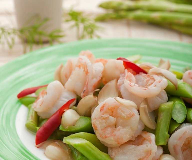 蘆筍炒蝦仁
