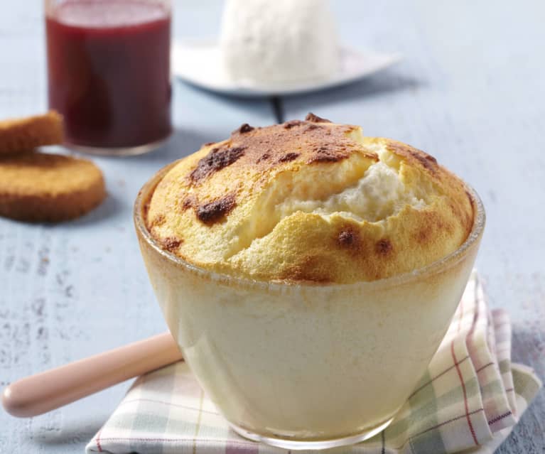 Soufflé de chèvre frais (Chef Eric Guérin - La Mare aux oiseaux)