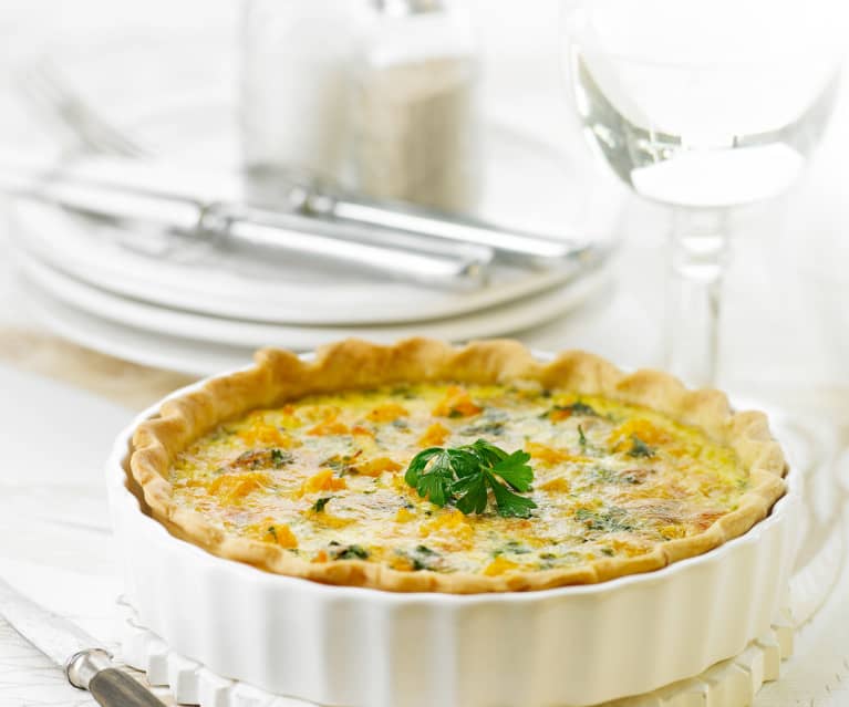 Quiche de frango com abóbora