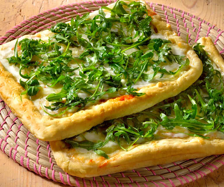 Pizza blanche à la roquette Pizza blanche à la roquette