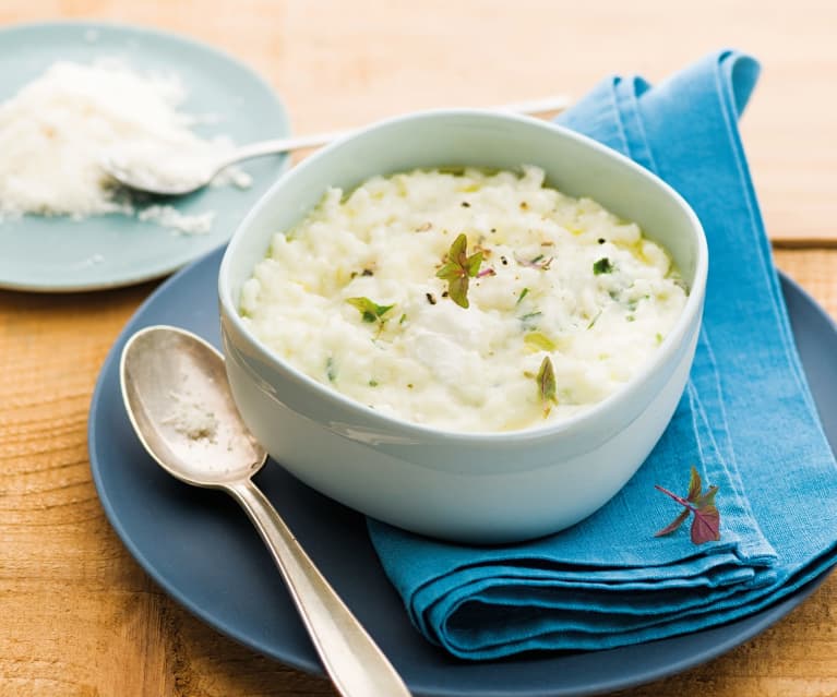 Risotto aux herbes et fromage de chèvre Risotto aux herbes et fromage de chèvre