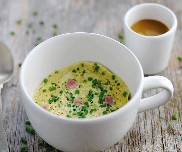 Quiche na caneca Quiche na caneca