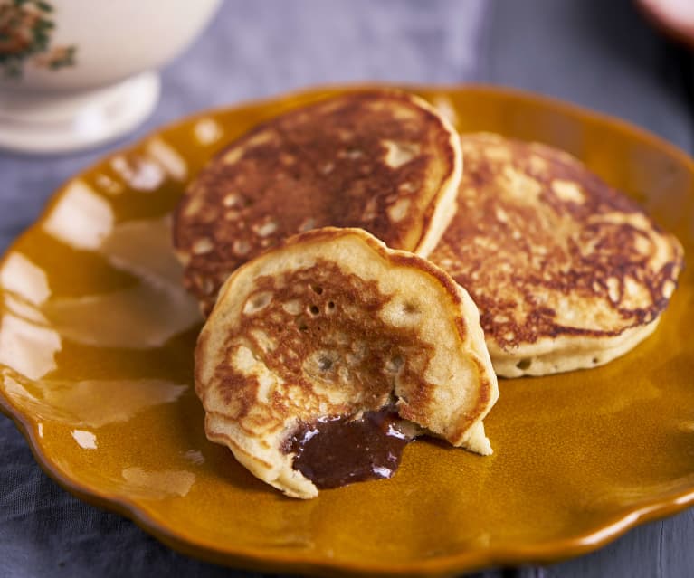 Panquecas com creme de avelã