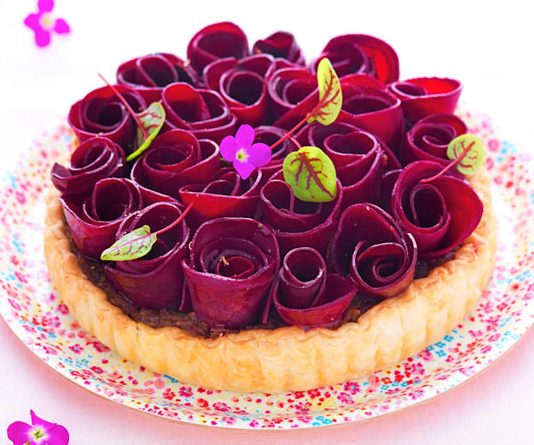 Tarte betterave-chèvre frais Tarte betterave-chèvre frais
