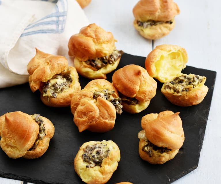 Petits choux aux champignons