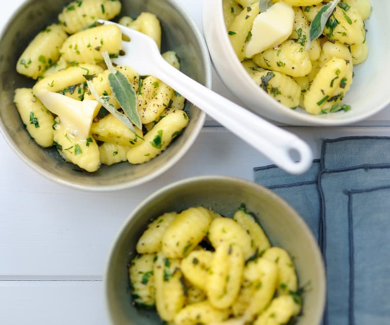 Gnocchis poêlés aux herbes