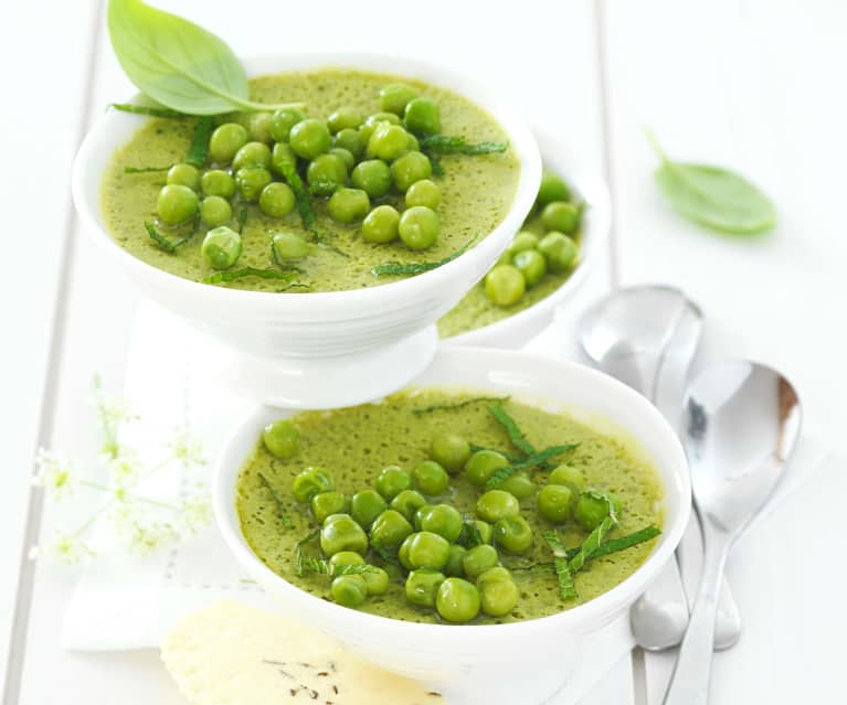 Flans de petits pois