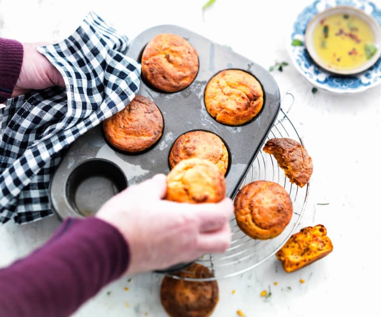 Muffins au crottin de Chavignol