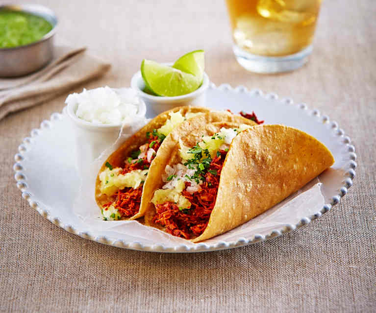 Tacos de pollo al pastor Tacos de pollo al pastor