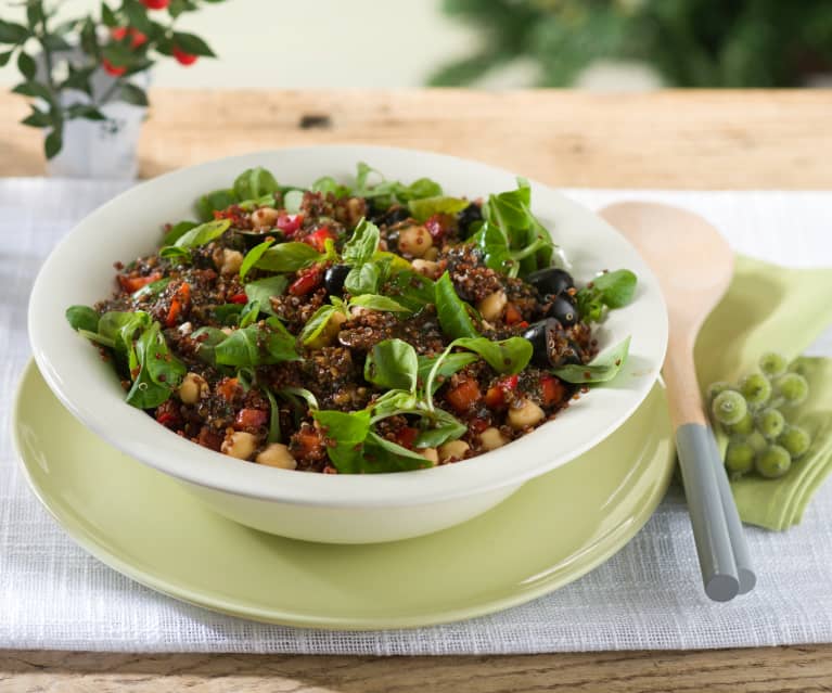 Ensalada de quinoa roja