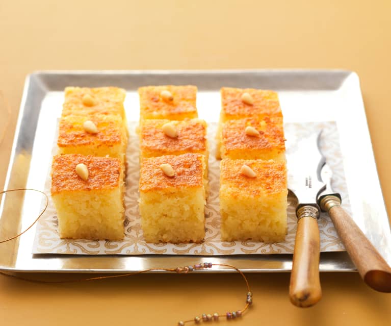 Semolina Cake with Rosewater (Namoura)