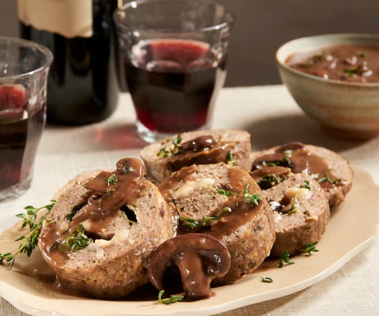 Meatloaf with Mushroom Sauce