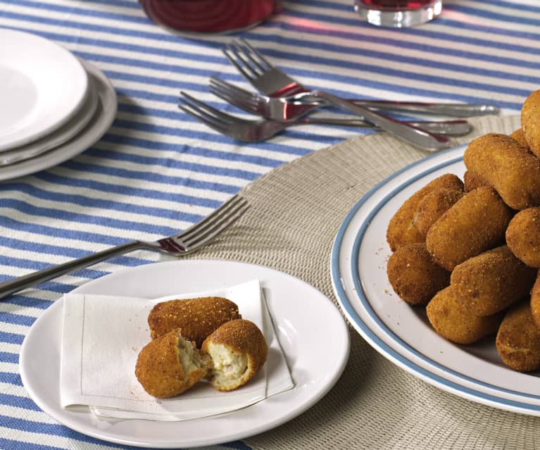 Croquetas con harina casera (sin gluten)