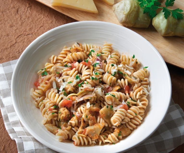 Fusilli, carciofi e cacio