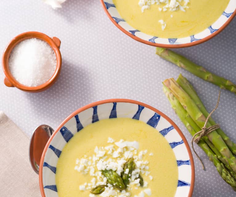 Gazpacho de espárragos verdes