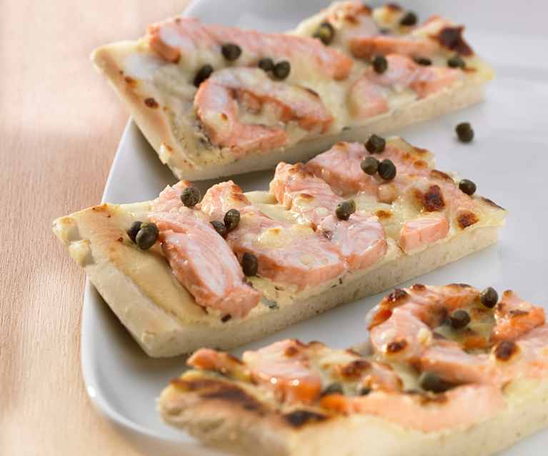 Pizza au saumon Pizza au saumon