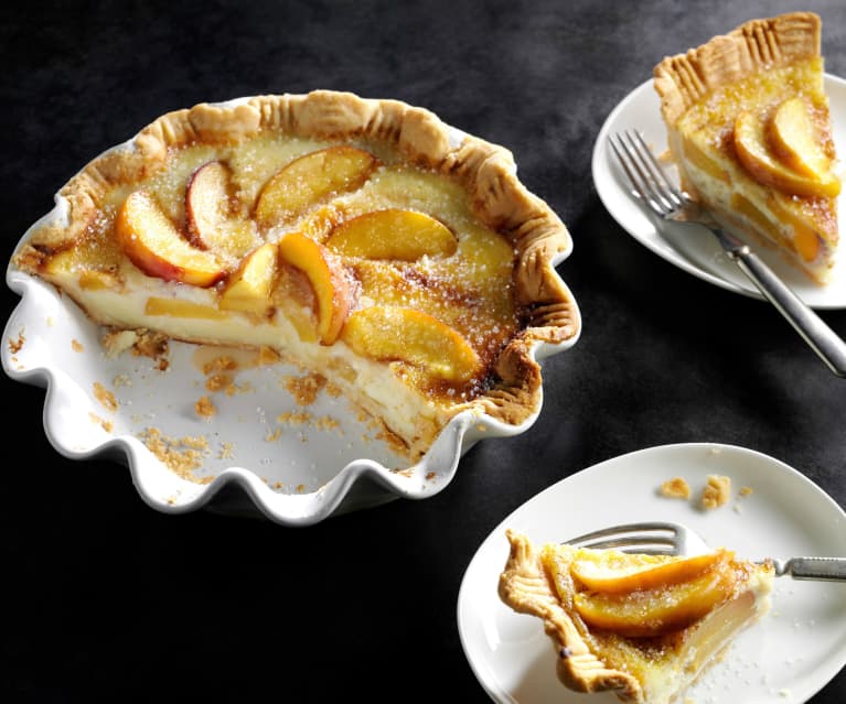 Country Peach and Custard Pie