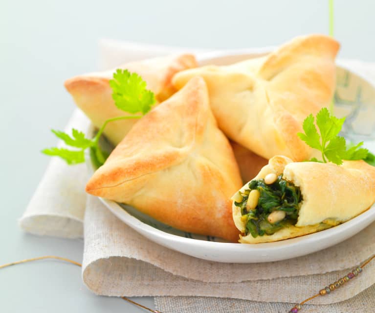 Fatayer (spinach turnovers)