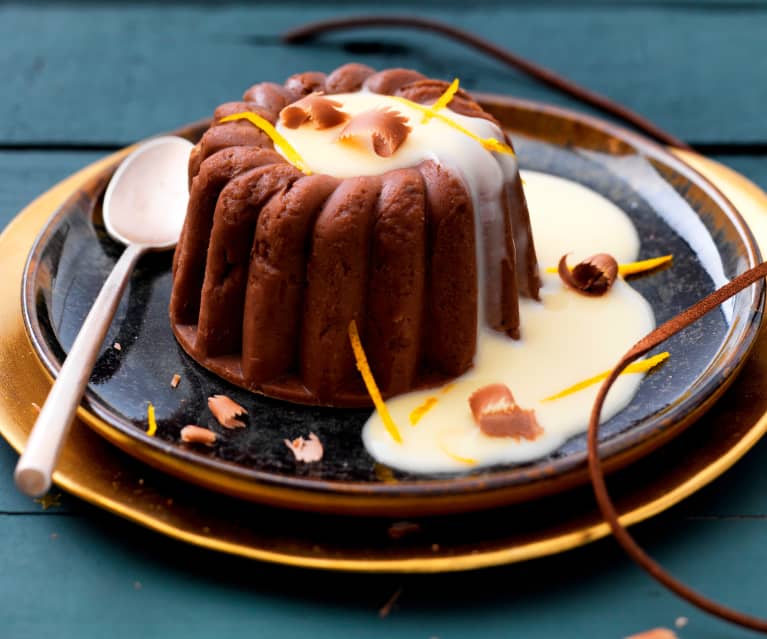 Entremets Chocolat Chataigne Creme Anglaise A La Clementine Cookidoo The Official Thermomix Recipe Platform