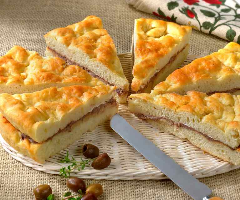 Focaccia à la crème de fromage Focaccia à la crème de fromage