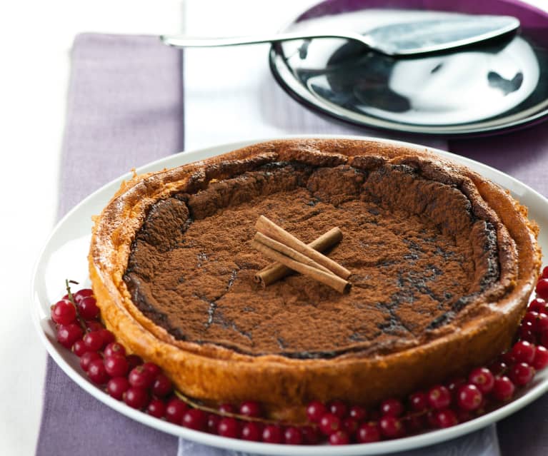 Tarta de requesón y canela