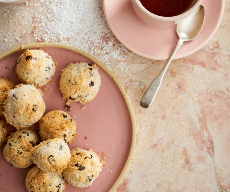 Bolinhos de coco e chocolate