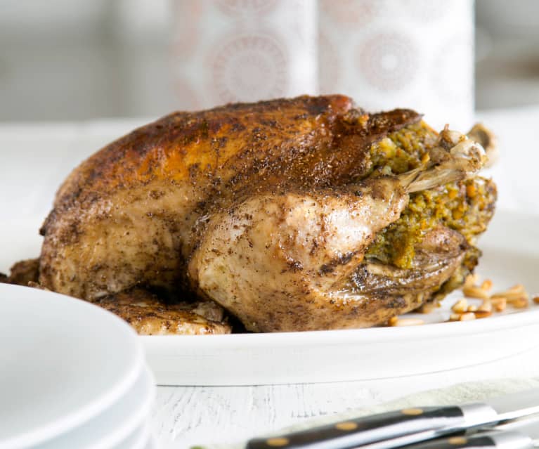 Middle eastern stuffed chicken