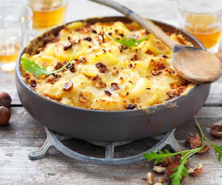 Gratin de panais au parmesan et aux noisettes Gratin de panais au parmesan et aux noisettes