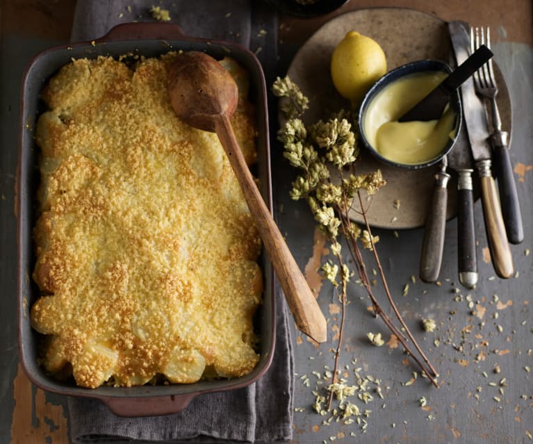 Bacalhau gratinado com maionese