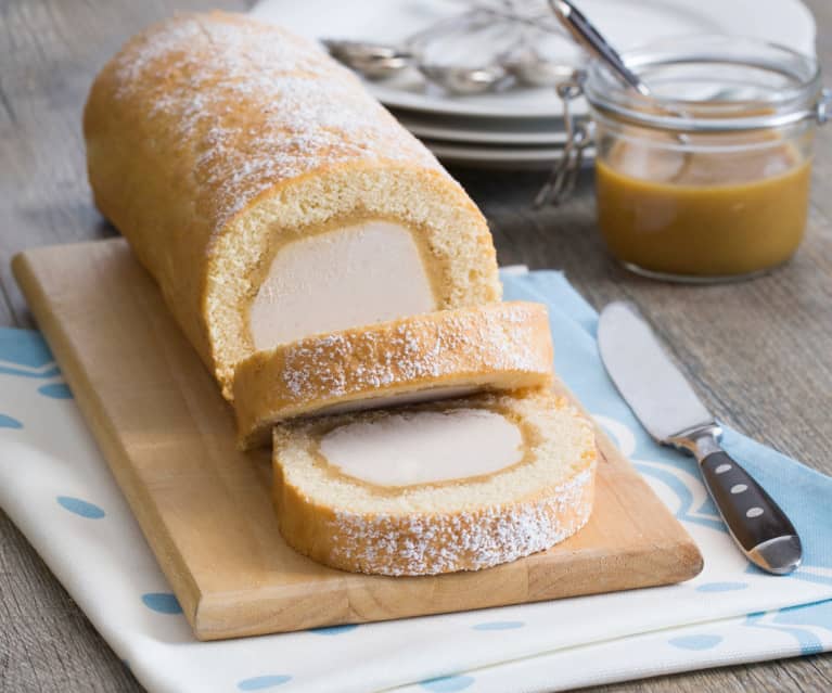 Banoffee arctic roll