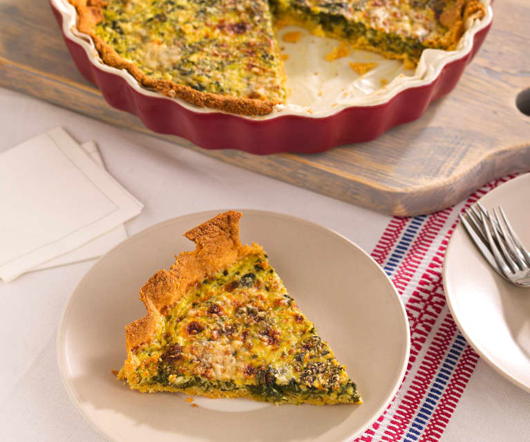 Quiche de espinacas y requesón (sin gluten)